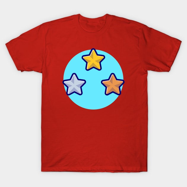 Star Collection Cartoon Vector Icon Illustration T-Shirt by Catalyst Labs